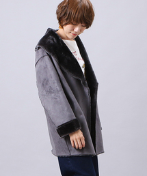 RIVE DROITE | 抜き衿エコムートンコート(ムートンコート)