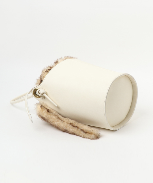 Ne-net（ネネット）の「S アニマル in bag（トートバッグ・レディース・ネイビー/オフホワイト・フリー）」の3枚目の写真