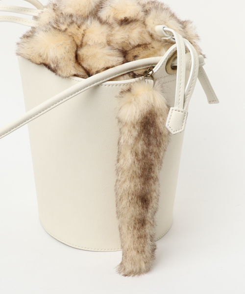 Ne-net（ネネット）の「S アニマル in bag（トートバッグ・レディース・ネイビー/オフホワイト・フリー）」の7枚目の写真