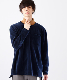 MONO-MART | オーバーサイズ シルキーベロア プルオーバースウェット(スウェット)