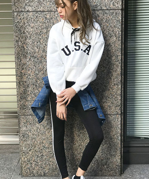 SPIGA(スピーガ)の「ライン入りレギパン(その他パンツ・レディース・ブラック/グレー/レッド・FREE)」の20枚目の写真