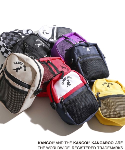 KANGOL（カンゴール）の「∴WEGO/【WEB限定】KANGOL SPORT 別注ミニショルダーバッグ（ショルダーバッグ・メンズ・ネイビー/レッド/ホワイト/ベージュ/ブラック/トリコロール/その他1/イエロー/パープル/ブラック系その他/ベージュ系その他/ホワイト系その他・FREE）」の14枚目の写真