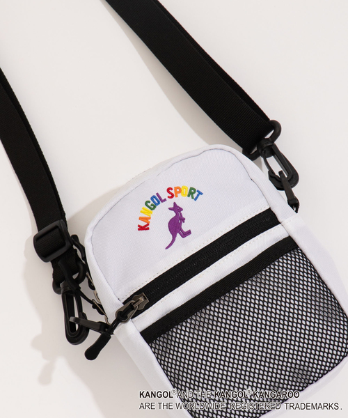 KANGOL（カンゴール）の「∴WEGO/【WEB限定】KANGOL SPORT 別注ミニショルダーバッグ（ショルダーバッグ・メンズ・ネイビー/レッド/ホワイト/ベージュ/ブラック/トリコロール/その他1/イエロー/パープル/ブラック系その他/ベージュ系その他/ホワイト系その他・FREE）」の3枚目の写真