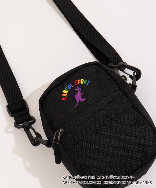 KANGOL（カンゴール）の「∴WEGO/【WEB限定】KANGOL SPORT 別注ミニショルダーバッグ（ショルダーバッグ・メンズ・ネイビー/レッド/ホワイト/ベージュ/ブラック/トリコロール/その他1/イエロー/パープル/ブラック系その他/ベージュ系その他/ホワイト系その他・FREE）」の5枚目の写真