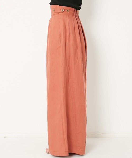 AMERICAN RAG CIE（アメリカンラグシー）の「AMERICAN RAG CIE リネンワイドパンツ（その他パンツ・レディース・ブラック/ベージュ/バーガンディー/オリーブ・M）」の10枚目の写真