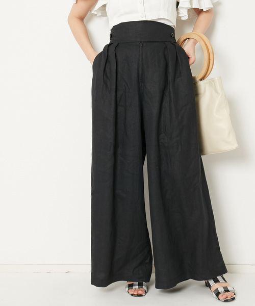 AMERICAN RAG CIE（アメリカンラグシー）の「AMERICAN RAG CIE リネンワイドパンツ（その他パンツ・レディース・ブラック/ベージュ/バーガンディー/オリーブ・M）」の21枚目の写真