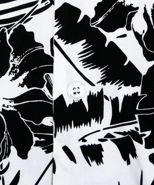 8(eight)(エイト)の「アロハシャツ 半袖 花柄 レーヨン(シャツ/ブラウス・メンズ・ホワイト/ホワイト×ブラック/ブラック/ブラック×ホワイト・MEDIUM/LARGE/X-LARGE)」の17枚目の写真