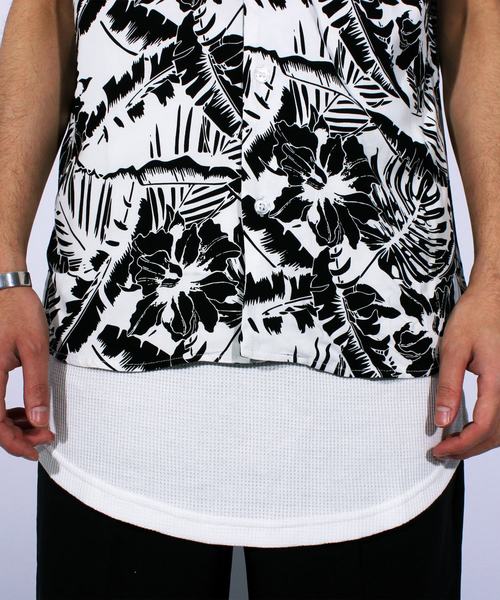 8(eight)(エイト)の「アロハシャツ 半袖 花柄 レーヨン(シャツ/ブラウス・メンズ・ホワイト/ホワイト×ブラック/ブラック/ブラック×ホワイト・MEDIUM/LARGE/X-LARGE)」の18枚目の写真