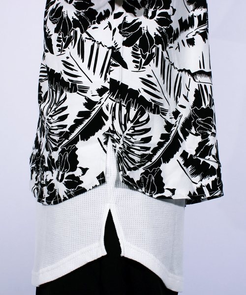 8(eight)(エイト)の「アロハシャツ 半袖 花柄 レーヨン(シャツ/ブラウス・メンズ・ホワイト/ホワイト×ブラック/ブラック/ブラック×ホワイト・MEDIUM/LARGE/X-LARGE)」の19枚目の写真