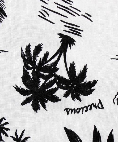 8(eight)(エイト)の「アロハシャツ 半袖 花柄 レーヨン(シャツ/ブラウス・メンズ・ホワイト/ホワイト×ブラック/ブラック/ブラック×ホワイト・MEDIUM/LARGE/X-LARGE)」の22枚目の写真