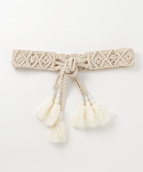 ROSE BUD（ローズバッド）の「(ANANAYA)マクラメ編みベルト（ベルト ...