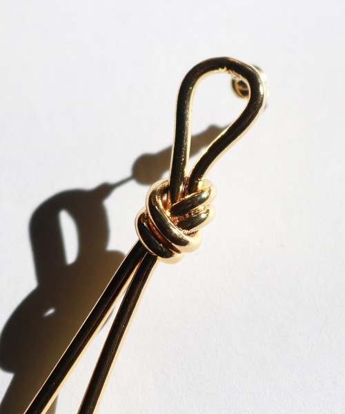 TODAYFUL（トゥデイフル）の「ノットロングピアス（ピアス（両耳用）・レディース・シルバー/ゴールド・FREE）」の7枚目の写真