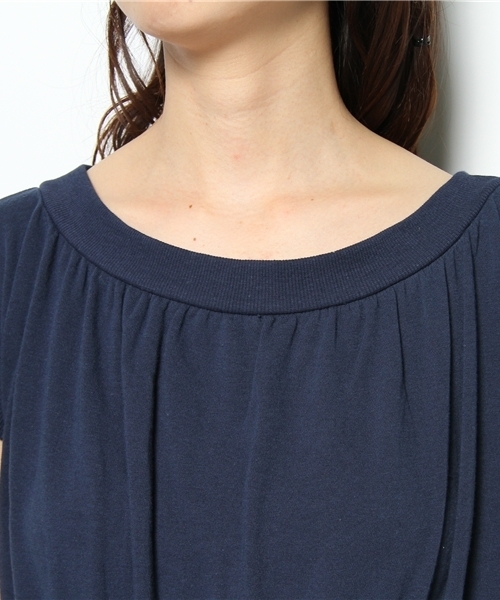 ROSE BUD（ローズバッド）の「LCTT-131122 OFF SHOULDER CROPPED TOPS（Tシャツ/カットソー・レディース・ネイビー/グレー/ライム・ONE SIZE）」の6枚目の写真