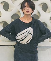 VENCEEXCHANGE | ピグメントケーブルニット(ニット/セーター)