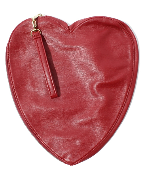 WEGO（ウィゴー）の「WEGO/ハートクラッチ（クラッチバッグ・レディース・ホワイト/ブラック/レッド・FREE）」の10枚目の写真