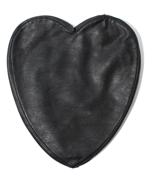 WEGO（ウィゴー）の「WEGO/ハートクラッチ（クラッチバッグ・レディース・ホワイト/ブラック/レッド・FREE）」の5枚目の写真