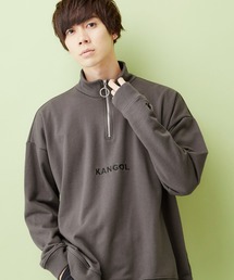 KANGOL | ▽WEB限定 KANGOL/カンゴール 別注 オーバーサイズハーフジップスウェット(スウェット)