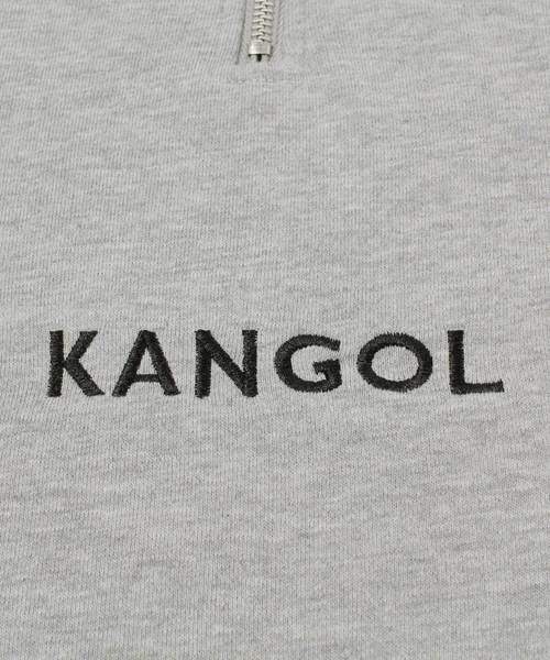 KANGOL(カンゴール)の「▽WEB限定 KANGOL/カンゴール 別注 オーバーサイズハーフジップスウェット(スウェット・メンズ・ブラック/ダークグリーン/ブラウン/オフホワイト/杢グレー/ベージュ系その他/ベージュ/ネイビー/ブラック系その他/ホワイト×ブラック/ブラック×ホワイト/チャコール/ダークベージュ・FREE)」の17枚目の写真