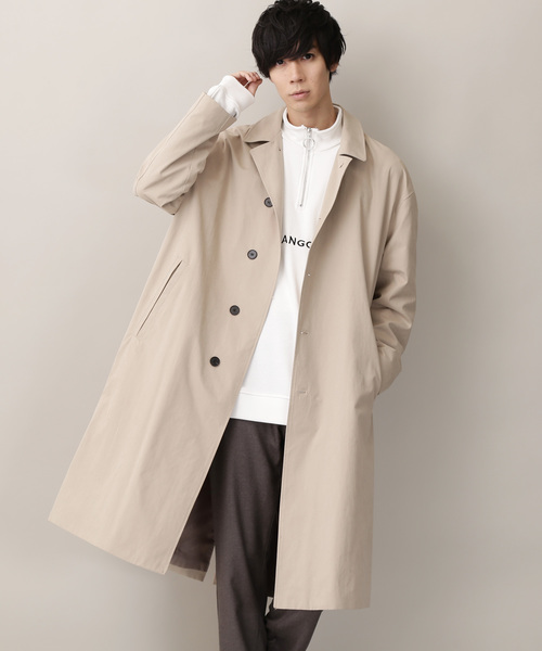 KANGOL(カンゴール)の「▽WEB限定 KANGOL/カンゴール 別注 オーバーサイズハーフジップスウェット(スウェット・メンズ・ブラック/ダークグリーン/ブラウン/オフホワイト/杢グレー/ベージュ系その他/ベージュ/ネイビー/ブラック系その他/ホワイト×ブラック/ブラック×ホワイト/チャコール/ダークベージュ・FREE)」の19枚目の写真