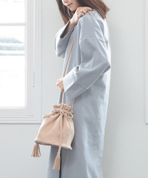 SESTO | ナチュラルカラー巾着ショルダーバッグ(ショルダーバッグ)