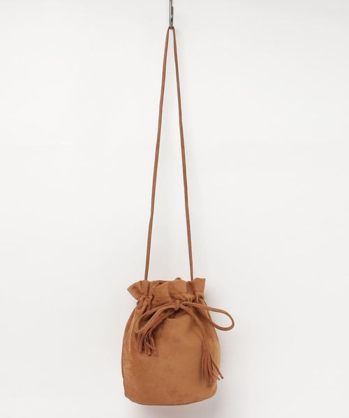 SESTO（セスト）の「ナチュラルカラー巾着ショルダーバッグ（ショルダーバッグ・レディース・キャメル/ブラック/アイボリー・ONESIZE）」の13枚目の写真