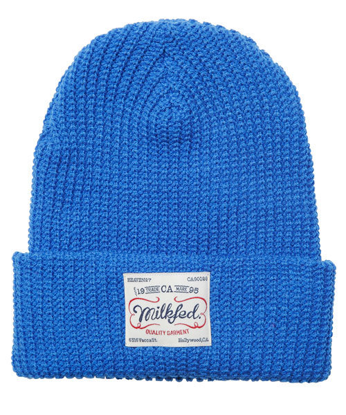 MILKFED.(ミルクフェド)の「BASIC KNIT CAP(ニットキャップ/ビーニー・レディース・ブラック/グレー/レッド/ブルー/ネイビー/パープル・ONE SIZE)」の5枚目の写真