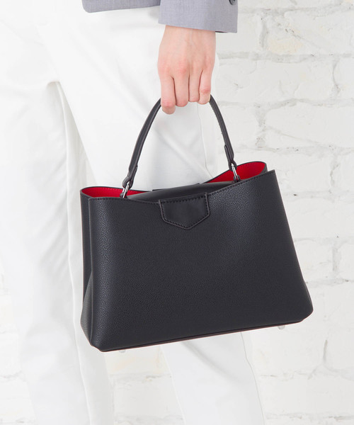 florist(フローリスト)の「【2way】すっきり見えるフェミニンデザインハンドバッグ(ハンドバッグ・レディース・ブラック/ピンク/ブルー/ベージュ/ピンク系その他/ブルー系その他/ホワイト・FREE)」の2枚目の写真