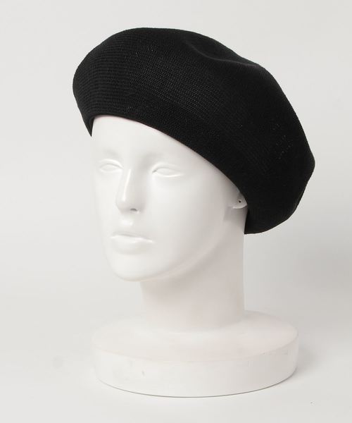 CA4LA（カシラ）の「OCTAGONAL BERET LINEN（ハンチング/ベレー帽・メンズ・レッド/グリーン/ベージュ/ブラック・ONESIZE）」の2枚目の写真