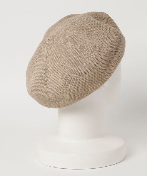 CA4LA（カシラ）の「OCTAGONAL BERET LINEN（ハンチング/ベレー帽・メンズ・レッド/グリーン/ベージュ/ブラック・ONESIZE）」の5枚目の写真