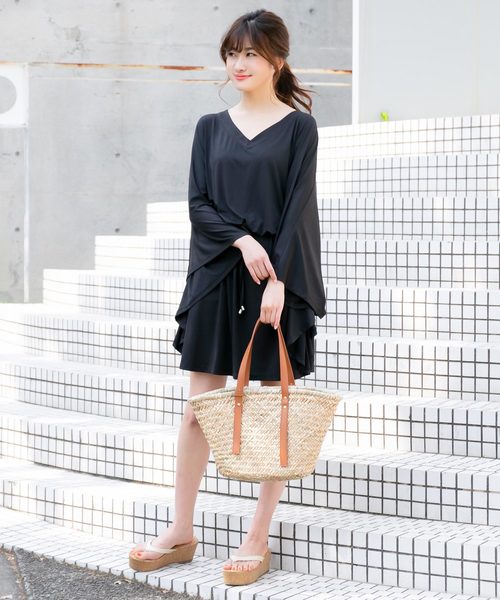 KOBE LETTUCE(コウベレタス)の「コルクウェッジ厚底トングサンダル(サンダル・レディース・ホワイト/ベージュ/オレンジ/ブラック/シルバー・L/LL/M/S)」の8枚目の写真