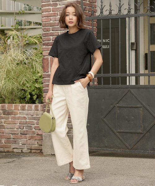 KOBE LETTUCE(コウベレタス)の「バックシャンオープンカットソートップス(Tシャツ/カットソー・レディース・ブラック/オフホワイト/オレンジ系その他・FREE)」の11枚目の写真