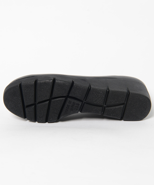 shopnikoniko（ショップニコニコ）の「パンプス 日本製 ウエッジソール プレーン シンプル（パンプス・レディース・ブラック/ブラック系その他・23.5/21.5/22/22.5/23/24/24.5）」の6枚目の写真