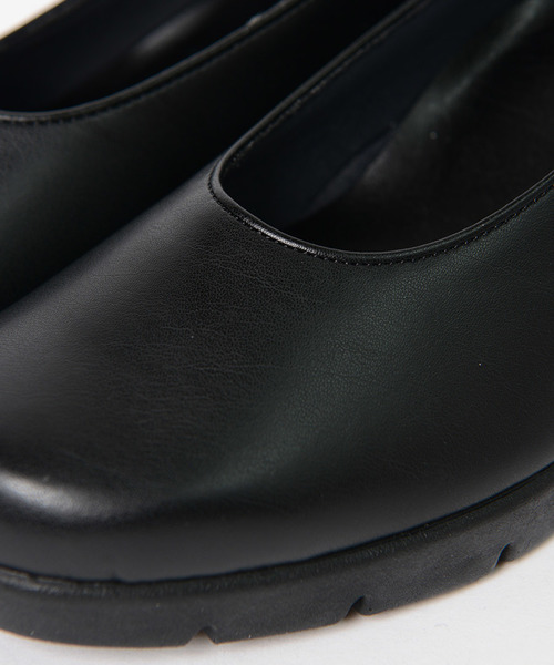 shopnikoniko（ショップニコニコ）の「パンプス 日本製 ウエッジソール プレーン シンプル（パンプス・レディース・ブラック/ブラック系その他・23.5/21.5/22/22.5/23/24/24.5）」の12枚目の写真
