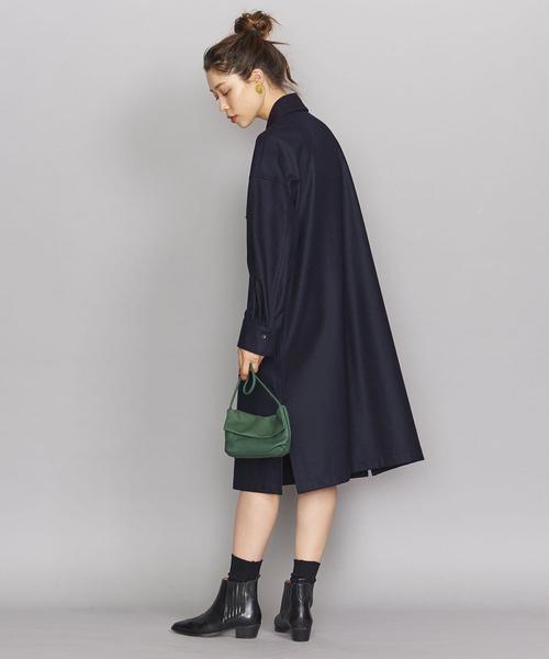 BEAUTY&YOUTH UNITED ARROWS（ビューティーアンドユースユナイテッドアローズ）の「BY スムースシャツワンピース ◆（ワンピース・レディース・ネイビー/オリーブ・SMALL/MEDIUM）」の15枚目の写真