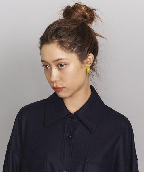 BEAUTY&YOUTH UNITED ARROWS（ビューティーアンドユースユナイテッドアローズ）の「BY スムースシャツワンピース ◆（ワンピース・レディース・ネイビー/オリーブ・SMALL/MEDIUM）」の16枚目の写真