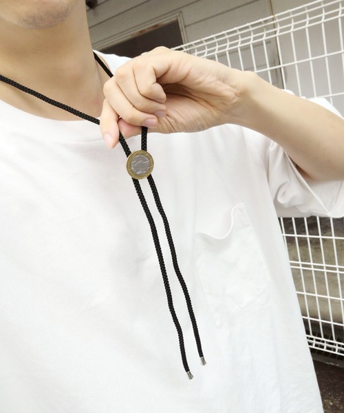 Pledge(プレッジ)の「/Pledge(プレッジ)/イタリアコインループタイ(ネックレス・メンズ・ベージュ/ネイビー/ブラウン/グリーン/ワインレッド/ブラック/ブルー系その他/ブラック系その他/ブラウン系その他/ワイン系・FREE)」の18枚目の写真