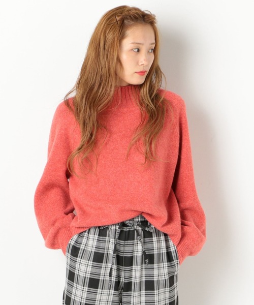 archives（アルシーヴ）の「4者混ワイドネックプルオーバー（ニット/セーター・レディース・チャコールグレー/ベージュ/レッド/オフホワイト/ブルー・MEDIUM）」の5枚目の写真