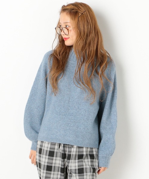 archives（アルシーヴ）の「4者混ワイドネックプルオーバー（ニット/セーター・レディース・チャコールグレー/ベージュ/レッド/オフホワイト/ブルー・MEDIUM）」の8枚目の写真