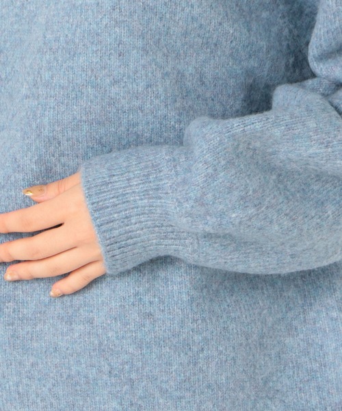 archives（アルシーヴ）の「4者混ワイドネックプルオーバー（ニット/セーター・レディース・チャコールグレー/ベージュ/レッド/オフホワイト/ブルー・MEDIUM）」の14枚目の写真