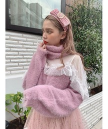 Swankiss�i�X�����L�X�j�́uHB dot yuru knit�i�j�b�g/�Z�[�^�[�j�v