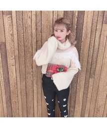 Swankiss�i�X�����L�X�j�́uHB dot yuru knit�i�j�b�g/�Z�[�^�[�j�v