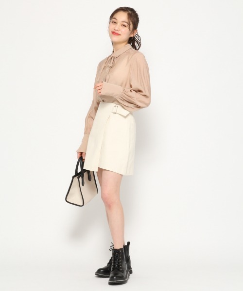 Heather（ヘザー）の「シアーBIGシャツ　874655（シャツ/ブラウス・レディース・ホワイト/ベージュ/ダークベージュ/カーキ/ブルー/パープル・FREE）」の13枚目の写真