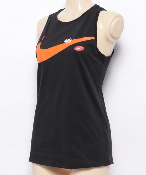 NIKE(ナイキ)の「ナイキ NIKE Dri-FIT ウィメンズ グラフィック トレーニングタンクトップ(タンクトップ・レディース・ホワイト/ブラック・L/S/M)」の3枚目の写真