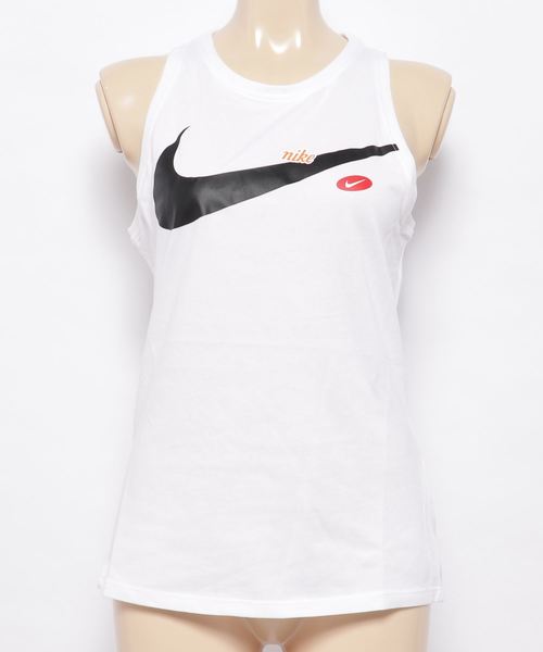NIKE(ナイキ)の「ナイキ NIKE Dri-FIT ウィメンズ グラフィック トレーニングタンクトップ(タンクトップ・レディース・ホワイト/ブラック・L/S/M)」の5枚目の写真