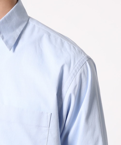 ADAM ET ROPE'(アダムエロペ)の「〈汗染み防止〉スタンダードシャツ/ON・OFF兼用(シャツ/ブラウス・メンズ・ホワイト/サックスブルー/ブルー系その他4・LL/S/M/L)」の12枚目の写真
