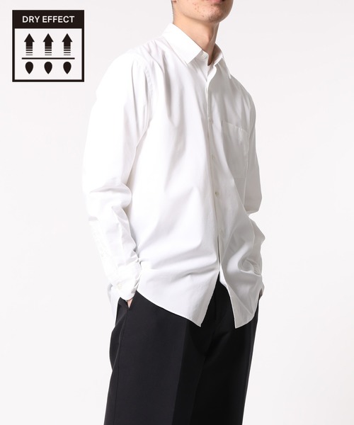 ADAM ET ROPE'(アダムエロペ)の「〈汗染み防止〉スタンダードシャツ/ON・OFF兼用(シャツ/ブラウス・メンズ・ホワイト/サックスブルー/ブルー系その他4・LL/S/M/L)」の15枚目の写真