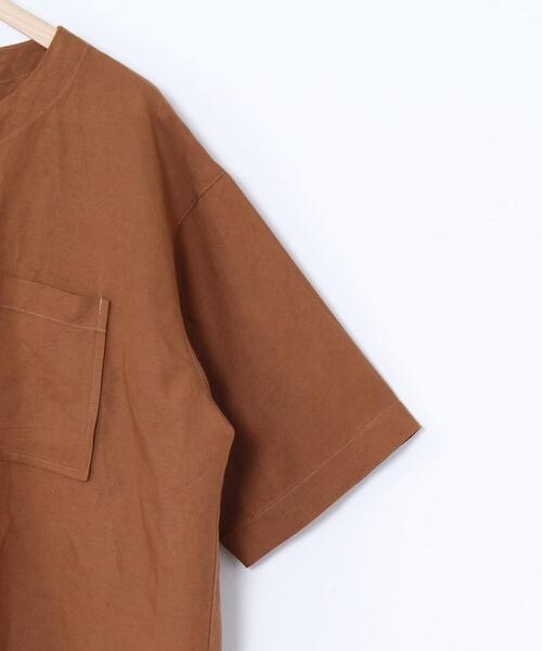 coen（コーエン）の「リネンレーヨンショートスリーブシャツ#（シャツ/ブラウス・レディース・ホワイト/ブラウン/ブラック・FREE）」の15枚目の写真