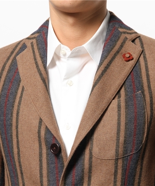 LARDINI ラルディーニ EASY マルチストライプ テーラードジャケット LARDINI（ラルディーニ）の「LARDINI / 