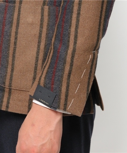 LARDINI ラルディーニ EASY マルチストライプ テーラードジャケット