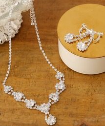 ラインストーン&ビジューアクセサリーセット 結婚式 同窓会 オケージョン お呼ばれ 